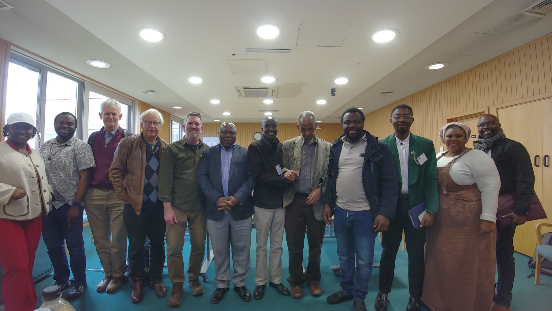 Group with Professor Chagunda at ALO Conference 2026 Day Two